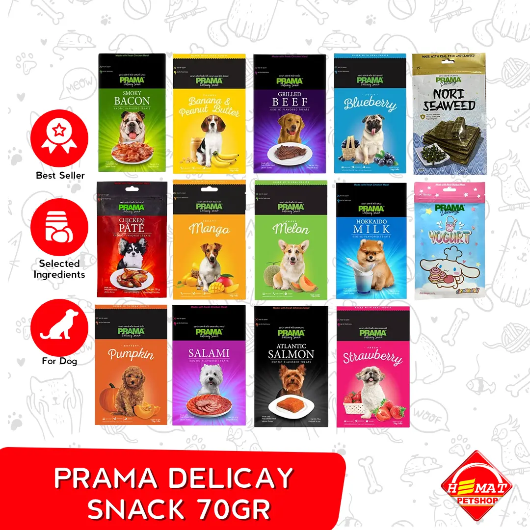 Prama Cemilan Makanan Snack Anjing Dog Snak 70 Gram