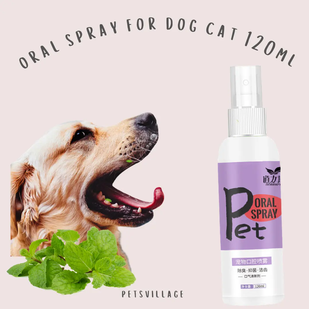 ORAL SPRAY UNTUK ANJING DAN KUCING AGAR TIDAK BAU MULUT 120ML