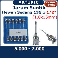 Gambar Jarum Suntik Hewan Besar 19G x 1/2 inch Vaksin Anjing Kucing Kambing dari Artupic Peralatan Peternakan Kota Tangerang Selatan 1 Tokopedia