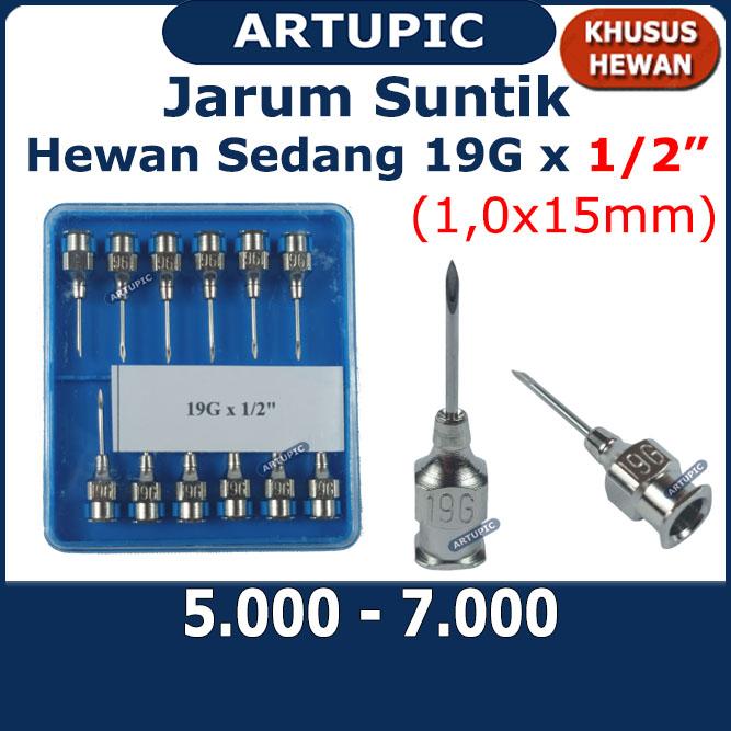 Gambar Jarum Suntik Hewan Besar 19G x 1/2 inch Vaksin Anjing Kucing Kambing dari Artupic Peralatan Peternakan Kota Tangerang Selatan Tokopedia