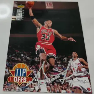 kartu basket scottie pippen 1994-95 Collector's Choice Silver Foil Signature #169