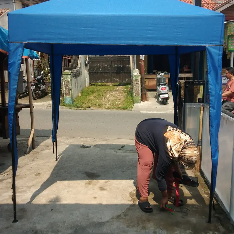 tenda bongkar pasang Tenda bazar pilih sesuai kebutuhan 1x1 1.5x1.5 2x2 2x3 semua full set tinggal rakit 2