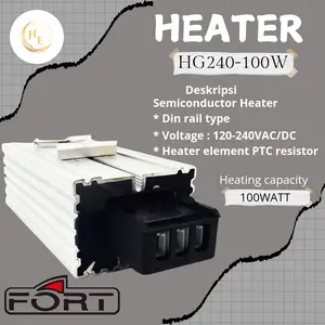 Heater HG240-100W FORT Pemanas Box Panel Listrik Thermo Control