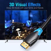 Gambar Vention Kabel HDMI 2.0 Cable Male to Male Upgraded Version 3D 4K 60Hz 30Hz 18Gbps 1M 2M 3M 5M - AAG - BLACK, 0.5M dari Vention By Andalan Kota Administrasi Jakarta Utara 5 Tokopedia