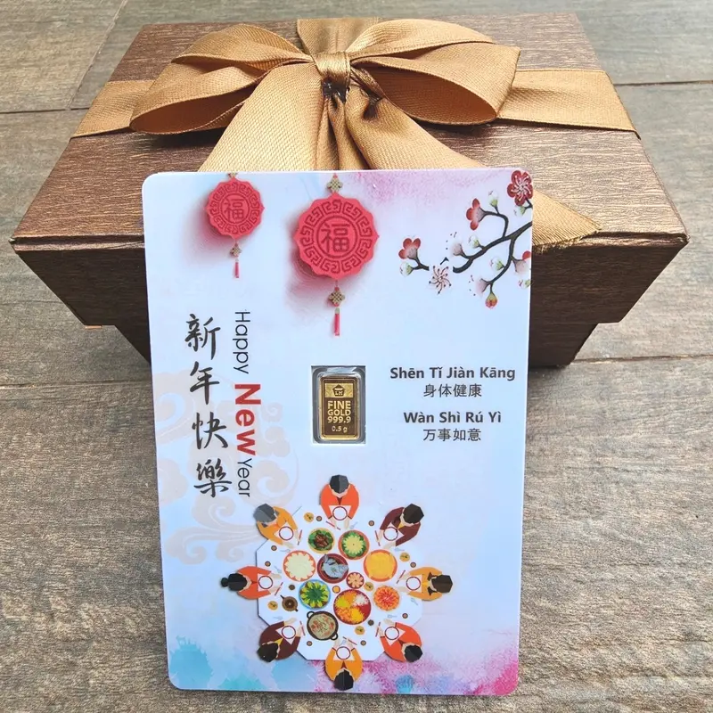 Logam Mulia Emas ANTAM IMLEK Happy Chinese New Year Gift Series Custom Certieye Certicard 2