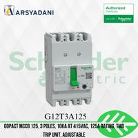 Gambar SCHNEIDER - G12T3A125 - GoPact MCCB 125, 3 poles, 10kA at 415VAC, 125A rating, TMD trip unit, adjustable dari arsyadani.id Kota Administrasi Jakarta Pusat 1 Tokopedia