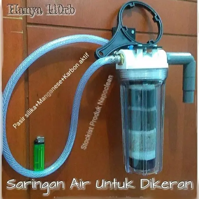 Promo paket saringan air/water filter keran/faucet 10" (3 tahap penyaringan)