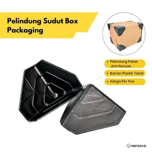 Siku Pelindung Sudut Box Packaging - Triangle Plastic Corner Protector Harga Satuan IMPODIO