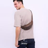 Gambar Waist Bag Tas Pinggang Kulit Asli Voila Jessy - Black dari Voila Leather Kota Administrasi Jakarta Pusat 3 Tokopedia