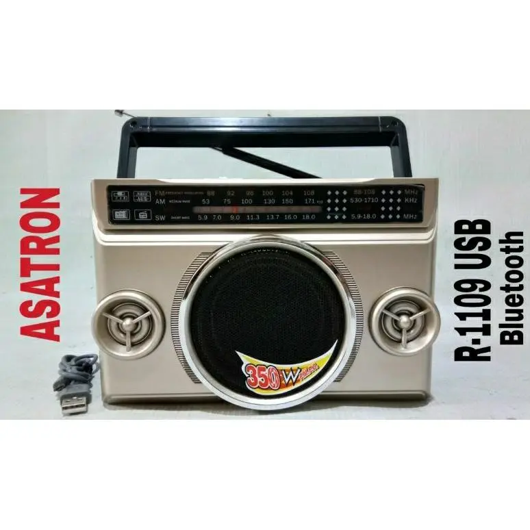 New Radio jadul radio klasik Asatron R 1109 Radio bluetooth Asatron 1109 Fm Am Sw