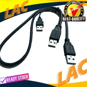 Kabel Data HDD Eksternal USB 2.0 Male - USB 2.0 Male kabel usb cabang 2