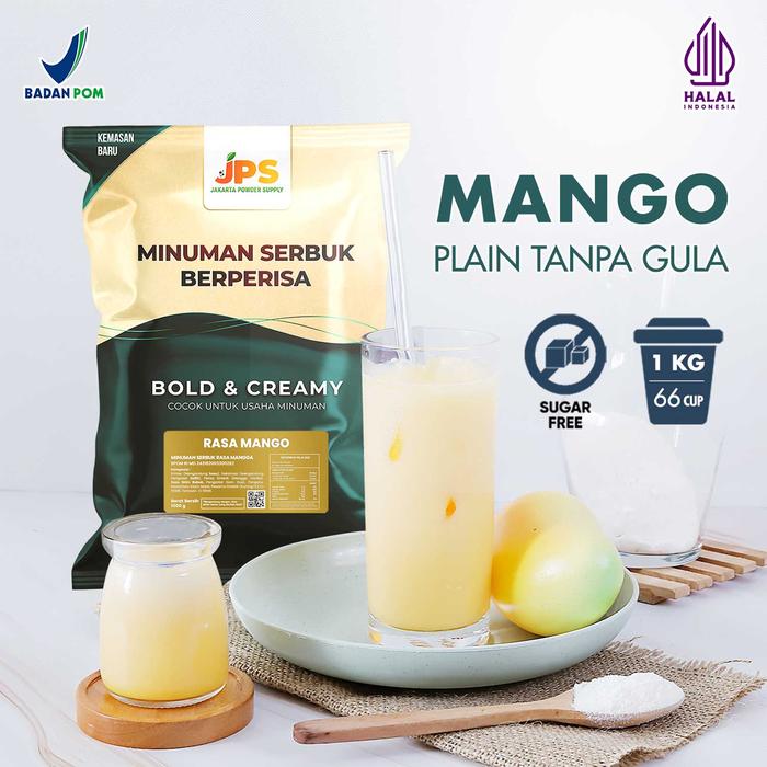 Gambar Bubuk Minuman Mangga Plain Powder JPS Tanpa Gula dari Jakarta Powder Supply Kota Tangerang Tokopedia