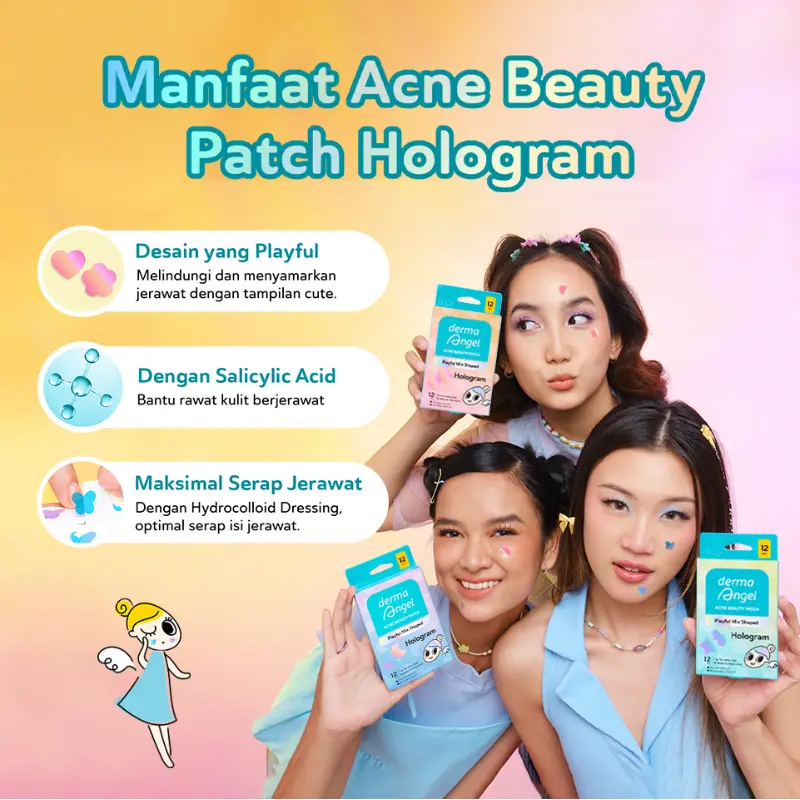 DERMA ANGEL Acne Gel Patch Day/Night/Mix Stiker Jerawat 5