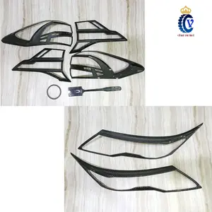 Garnish Cover Lampu Depan Belakang Mobil Rush Terios 2018 - 2024 Carbon