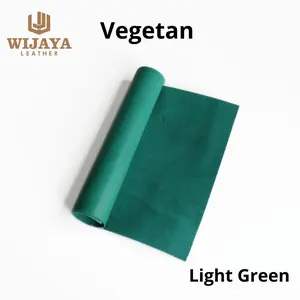 Kulit Sapi Cow Leather Genuine Leather Kulit Asli Jenis vegetan Warna Light Green Panel Ukuran A3