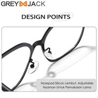 Gambar Grey Jack Kacamata Clip On 2in1 Model Kotak Bahan Metal Fashion Pria Wanita Free Lens Polarized Anti Silau Keren Bisa Minus 7021 - FULL BLACK, CLIP ON Normal dari Grey Jack Eyewear Kota Administrasi Jakarta Barat 5 Tokopedia