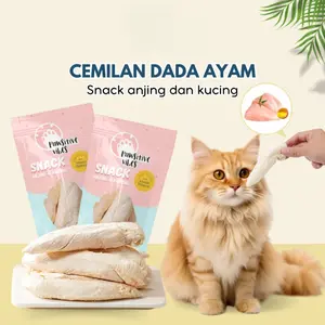 Freeze Dried Snack Dada Ayam Enak Sehat Untuk Anjing Kucing Snack Chicken Breast Muirah