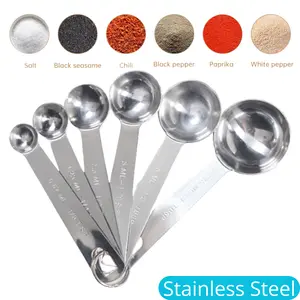 Set Sendok Takaran Ukur Garam Gula Bumbu Dapur Measurement Spoon Kitchenware Stainless Steel