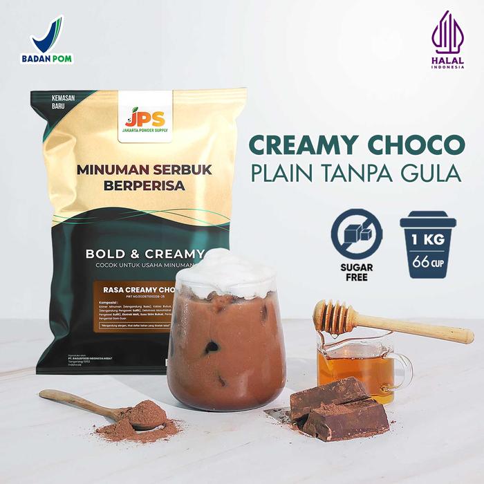 Gambar Bubuk Minuman Creamy Chocolate Plain Powder JPS Tanpa Gula dari Jakarta Powder Supply Kota Tangerang Tokopedia