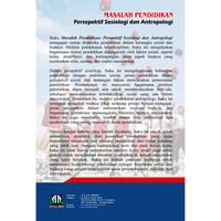 Gambar MASALAH PENDIDIKAN: Persepektif Sosiologi dan Antropologi dari Griya Pintar Rizky Kota Cilegon 2 Tokopedia