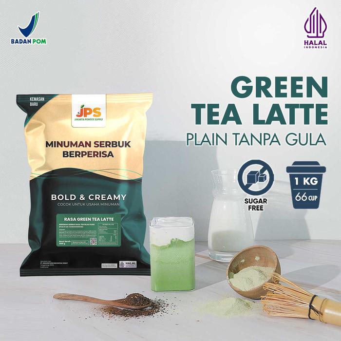 Gambar Bubuk Minuman Green Tea Plain Powder JPS Tanpa Gula dari Jakarta Powder Supply Kota Tangerang Tokopedia