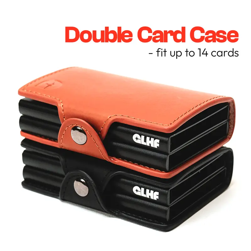 CLASSIC RFID Leather Pop Up Card Case Wallet by GLHF Studio 3
