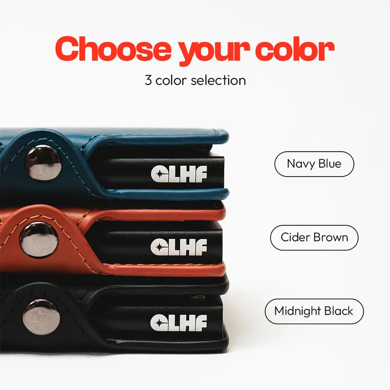 CLASSIC RFID Leather Pop Up Card Case Wallet by GLHF Studio 5