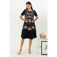 Gambar *Ready Stok* SISTER'S - Dress Katun S7596 (JS) - Hitam, M dari Sisters Fashion Group Kota Administrasi Jakarta Utara 3 Tokopedia