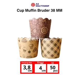 Bruder cup muffin 38mm isi 50 pcs