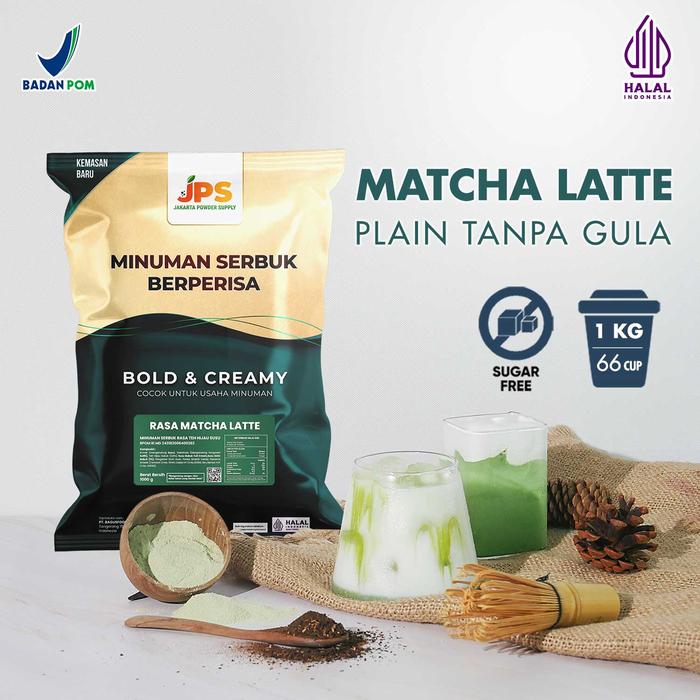 Gambar Bubuk Minuman Rasa Matcha Latte Plain 1 Kg dari Jakarta Powder Supply Kota Tangerang Tokopedia