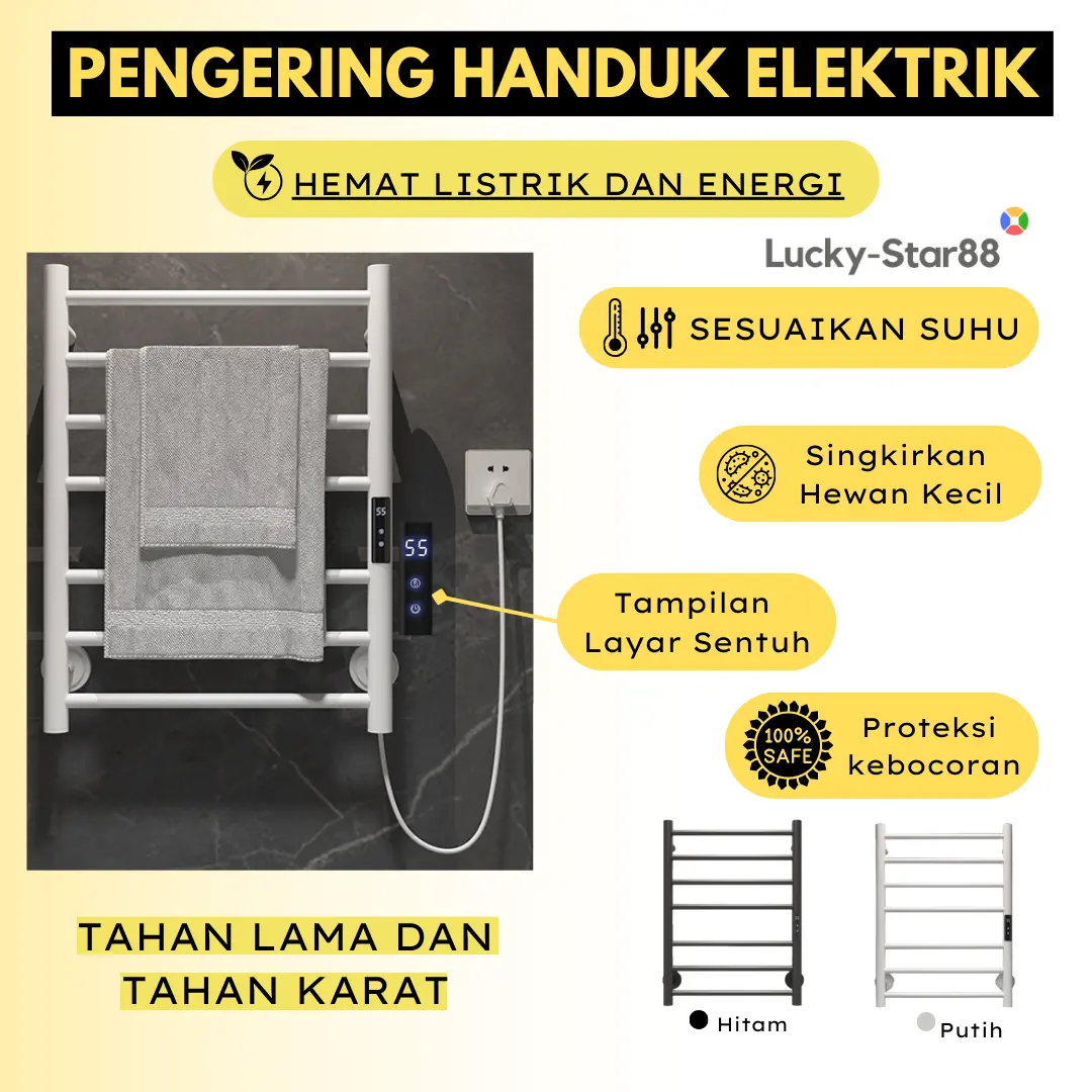 Pengering Handuk Elektrik | Electric Smart Towel Dryer  | Gantungan Pengering Handuk | Electric Towel Rack