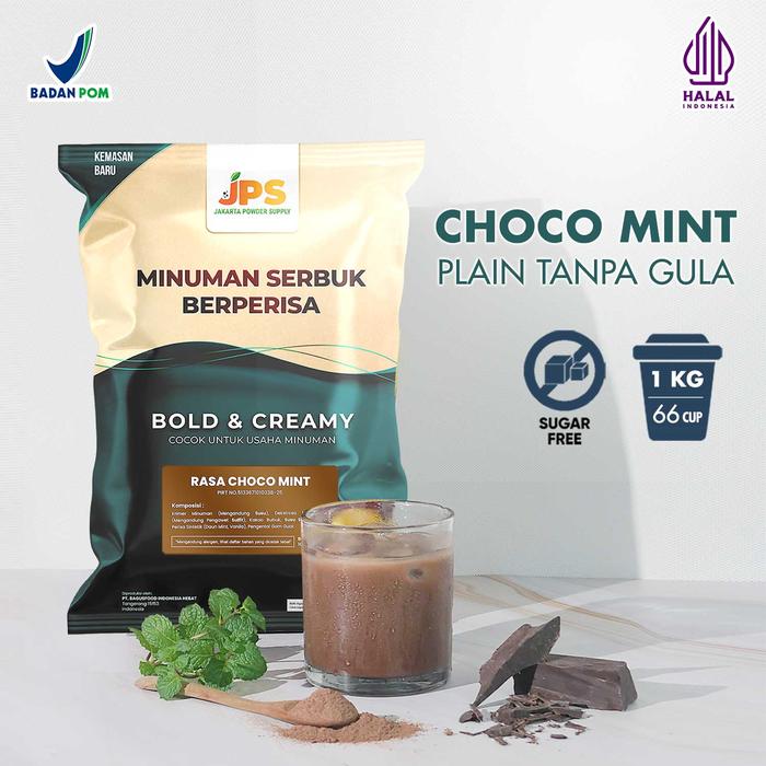 Gambar Bubuk Minuman Choco Mint Plain Powder JPS Tanpa Gula dari Jakarta Powder Supply Kota Tangerang Tokopedia