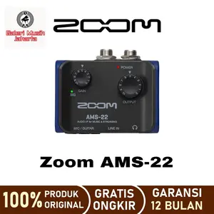 Zoom AMS 22 Audio Interface musik dan live streaming 100% original dan garansi 12 bulan