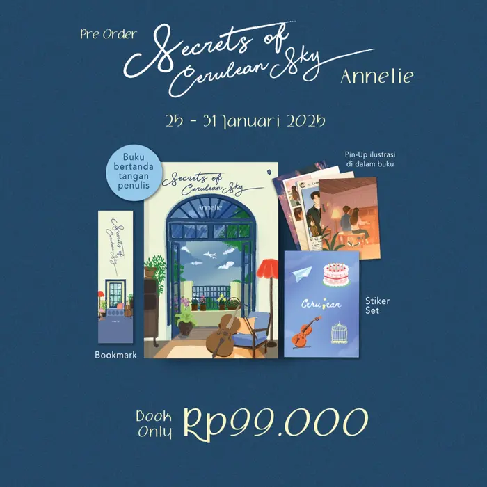 Gambar Buku Novel Secret Cerulean Sky - Eudaimonia dari bumifiksijakarta Jakarta Selatan 3 Tokopedia
