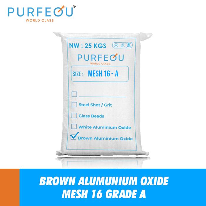 Gambar Pasir Sandblasting Brown Aluminium Oxide/Alox Mesh 16 Polishing Penghilang Karat Kerak Besi Baja(25KG) dari Purfequ Official Kab. Tangerang Tokopedia
