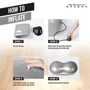 Tercepat Svarga Peanut Gym Ball | Bola Hamil | Anti Burst | Yoga Pilates Terviral