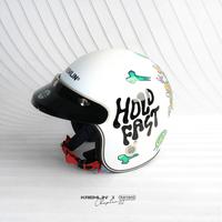 Gambar KREMLIN X MARZANO - Helm Retro Chapter.02 Collaboration - ALIENOID - L dari Kremlin Clothing Kota Bandung 5 Tokopedia