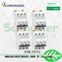 Gambar SCHNEIDER - A9K24316 - MCB  iK60N 3P 16 A - C Curve - 4PCS dari arsyadani.id Kota Administrasi Jakarta Pusat 1 Tokopedia