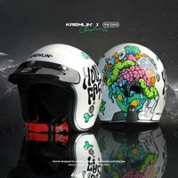 Gambar KREMLIN X MARZANO - Helm Retro Chapter.02 Collaboration - ALIENOID - XL dari Kremlin Clothing Kota Bandung 1 Tokopedia