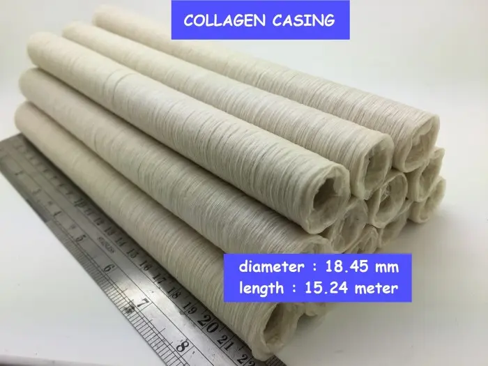18,45 mm CLEAR - CASING KULIT SELONGSONG SOSIS KOLAGEN COLLAGEN HALAL