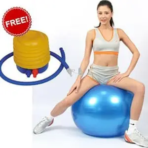 Tercepat BOLA YOGA BOLA SENAM GYM BALL 65 CM FREE POMPA PERALATAN YOGA A20 Terviral