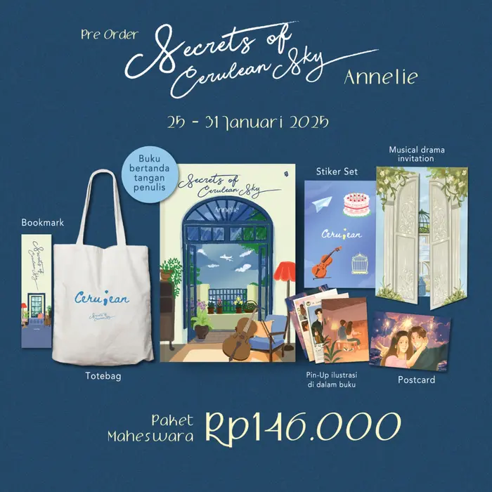 Gambar Buku Novel Secret Cerulean Sky - Eudaimonia dari bumifiksijakarta Jakarta Selatan 5 Tokopedia