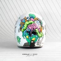 Gambar KREMLIN X MARZANO - Helm Retro Chapter.02 Collaboration - ALIENOID - XL dari Kremlin Clothing Kota Bandung 5 Tokopedia