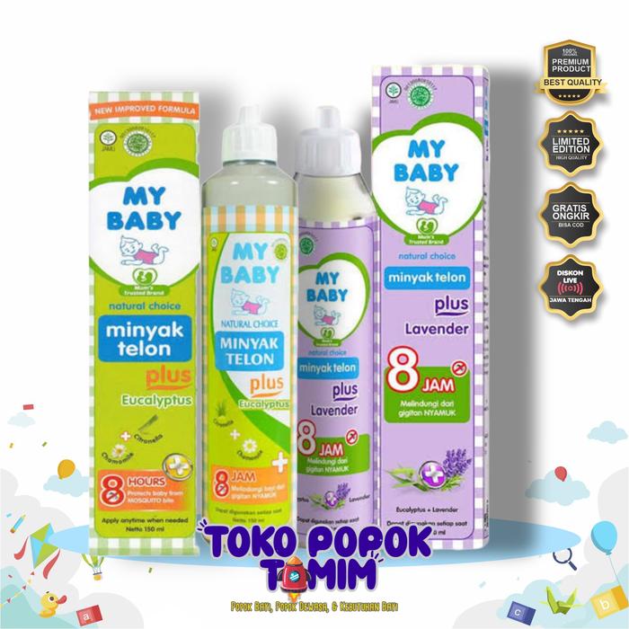 Gambar MY BABY Minyak Telon Plus [150 mL] - Minyak Bayi Anti Nyamuk 8 Jam dari Toko Popok Tamim Pusat Kab. Sukoharjo Tokopedia