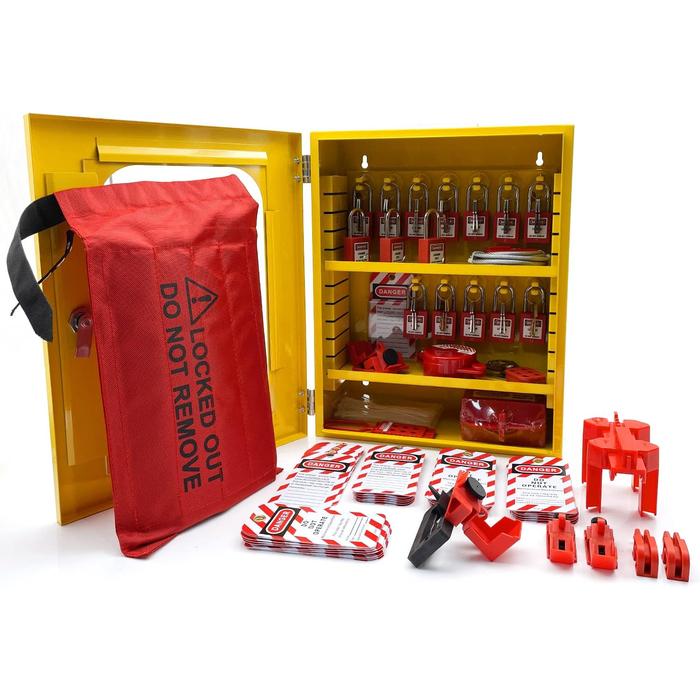 Jual Lockout Tagout Station Kit Board Locks 80pcs,Lock Out TagOut Loto ...