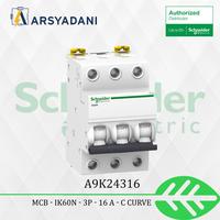Gambar SCHNEIDER - A9K24316 - MCB  iK60N 3P 16 A - C Curve - 4PCS dari arsyadani.id Kota Administrasi Jakarta Pusat 2 Tokopedia