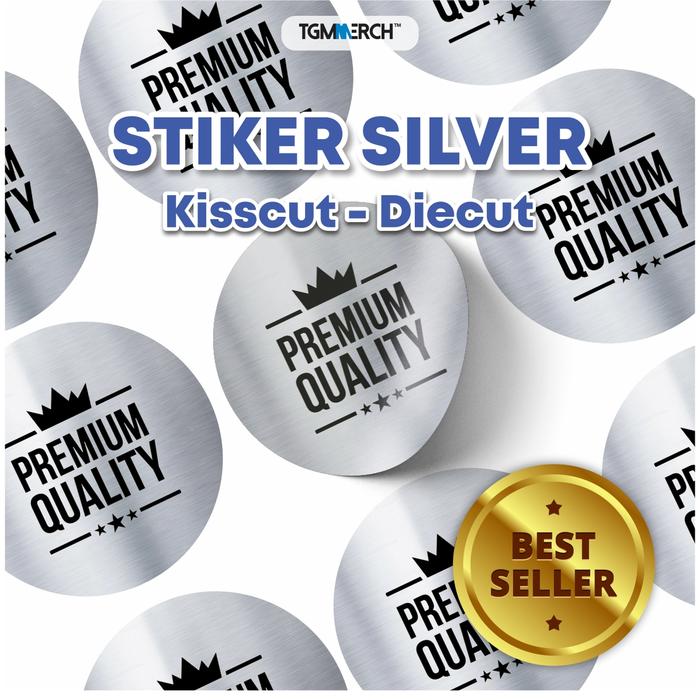 Gambar TGM MERCH - Print Stiker Vinyl Silver A3+ | Cutting - TANPA CUTTING, NON LAMINASI dari Tgm Merch Kota Bekasi Tokopedia