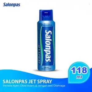 Salonpas Jet Spray Ukuran Besar 118 ml Salonpas Meredakan Nyeri Otot & Kram