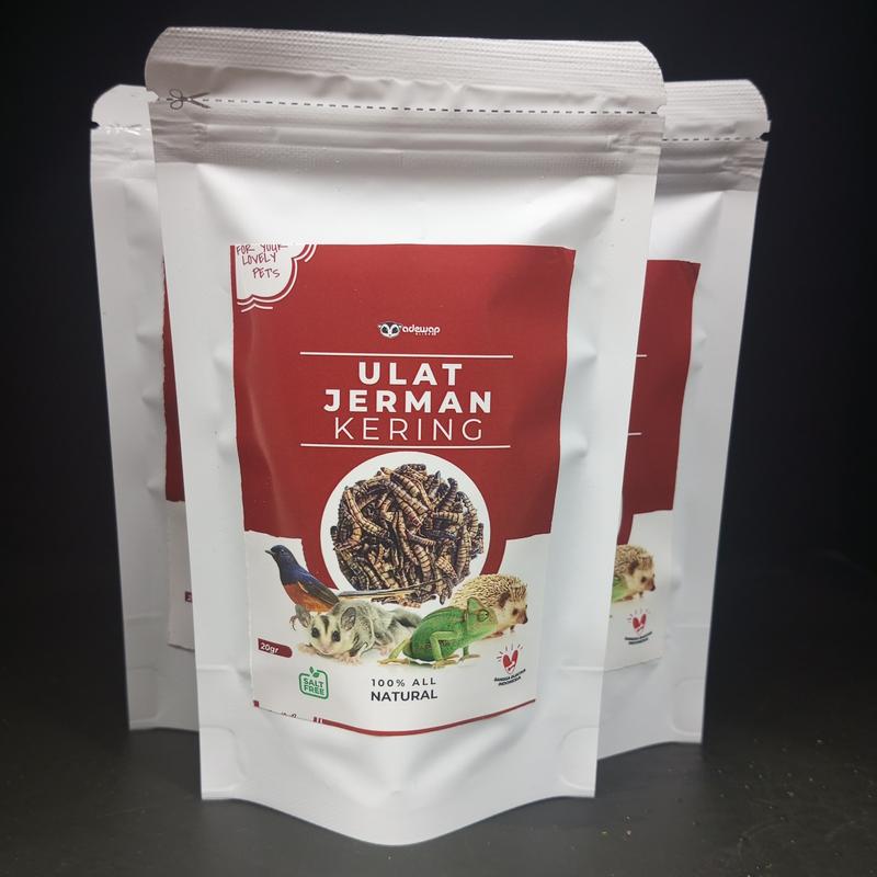 Paket hemat 3, Nutrisi Praktis Jangkrik Ulat Jerman & Hongkong Kering 6