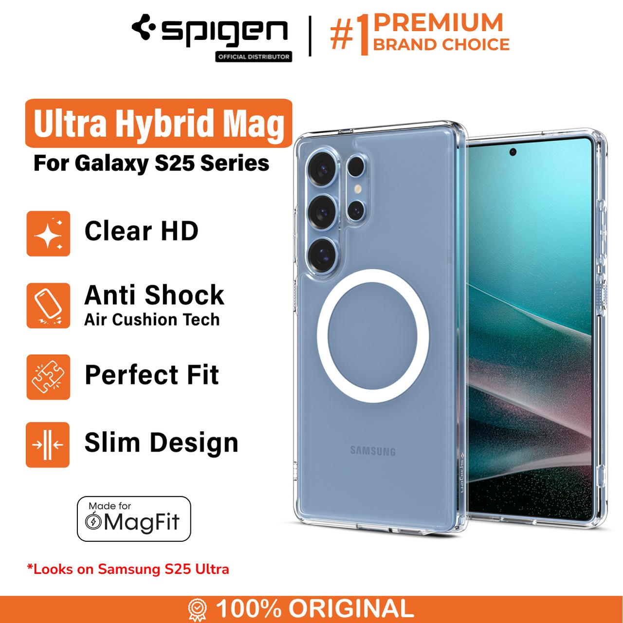 Spigen Galaxy S25 Case Ultra Hybrid - Crystal Clear ACS09006-1